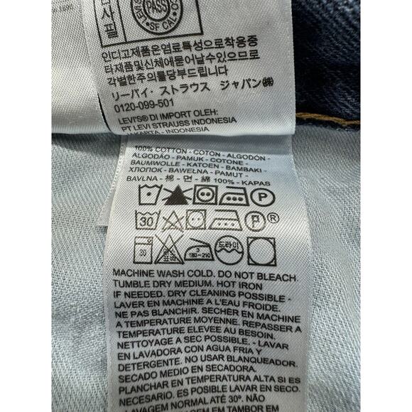 Levis 550 Relaxed Fit Straight Leg Blue Jeans Men's 40X30 Denim 100% Cotton - Picture 6 of 7